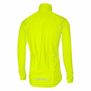 Castelli Emergency Rain Jacket yellow fluo