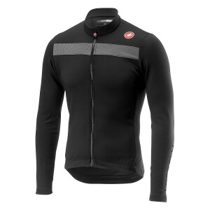 Castelli Puro3 Jersey FZ Langarmtrikot light black