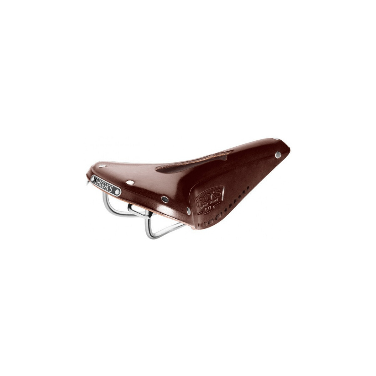 Brooks B17 narrow carved laced Sattel braun