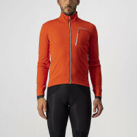 Castelli Go Jacket Jacket - Fiery Red - silver grey