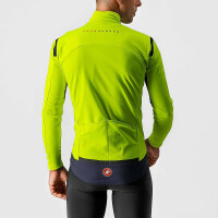 Castelli Perfetto ROS Long Sleeve Langarmtrikot yellow fluo-dark steel blue