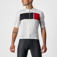 Castelli Prologo 7 Jersey Kurzarmtrikot Ivory/Light Black-Red