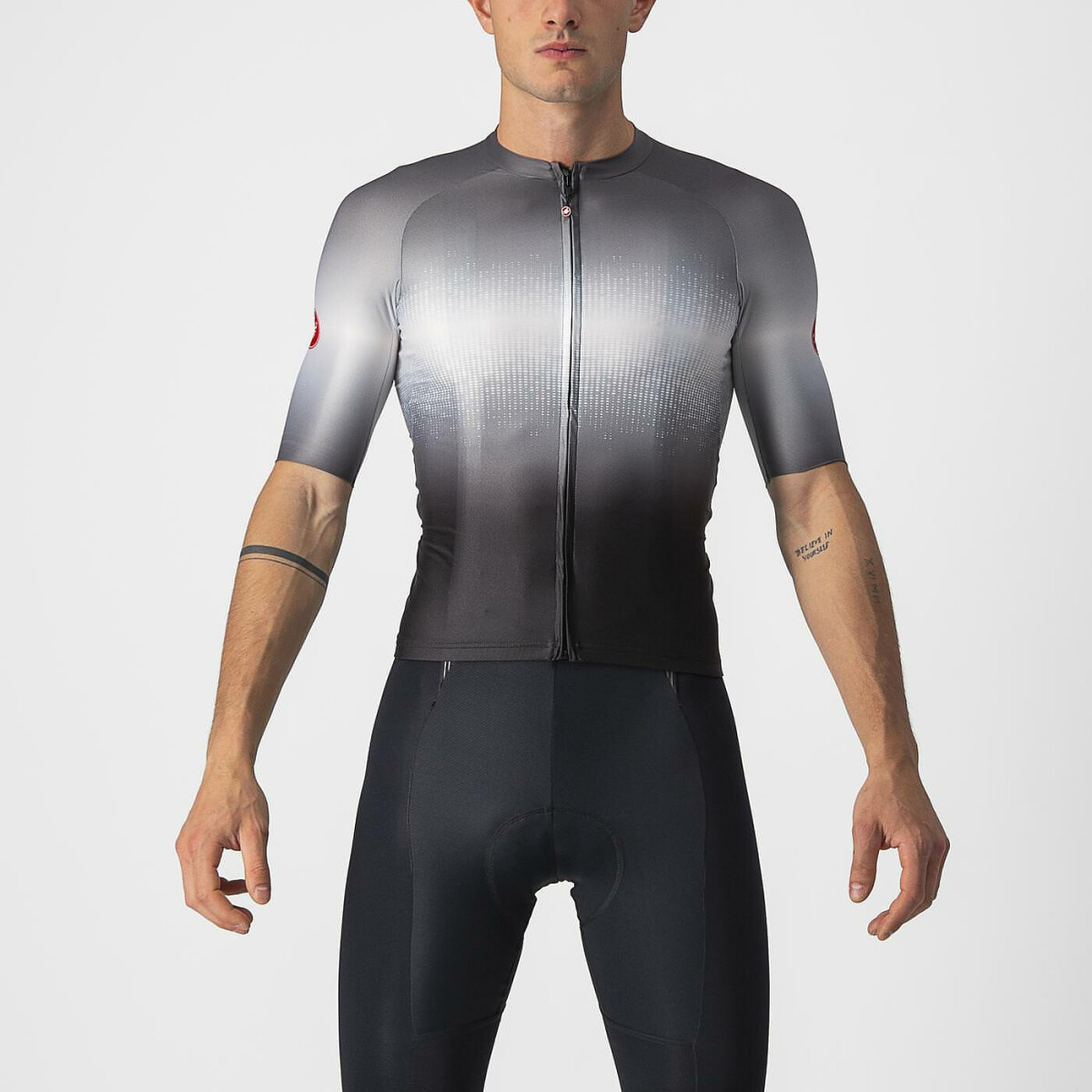 Castelli Aero Race 6.0 Jersey LIGHT BLACK/DARK GRAY