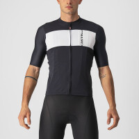 Castelli Prologo 7 Jersey Kurzarmtrikot Light Black/Silver Gray-Ivory