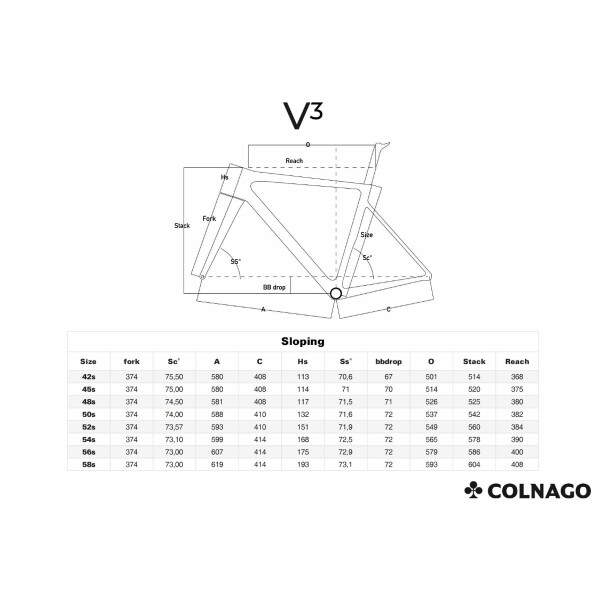 Colnago Rennrad V3 Disk2023 white -black - Ultegra Di2 2x12 - Auf Lager