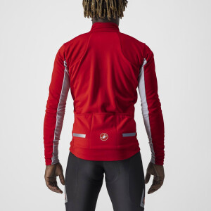 Castelli Mortirolo 6S Jacket RED/SILVER GRAY-SILVER REFLEX