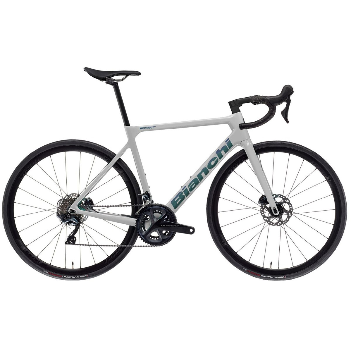 Bianchi Rennrad Sprint | Shimano 105 Di2 2x12 Disc hellgrau