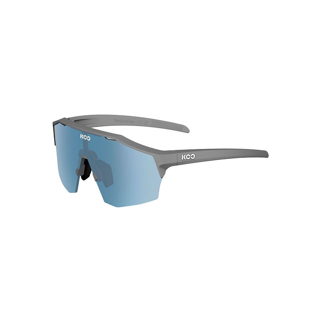 Koo Eyewear "Alibi" Grey Matt / Turquoise Mirror